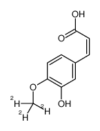 trans-Isoferulic acid-d3 Structure