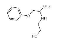N-(苯氧基异丙基)乙醇胺结构式
