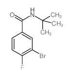 3-Bromo-N-tert-butyl-4-fluorobenzamide Structure