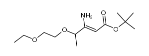 t-butyl 3-amino-4-(1-ethoxyethoxy)-2-pentenoate结构式