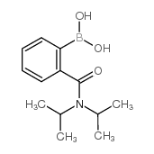 {2-[(二异丙基氨基)羰基]苯基}硼酸结构式