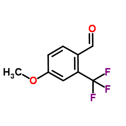 4-甲氧基-2-(三氟甲基)苯甲醛结构式