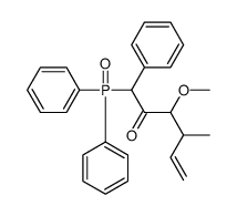 1-diphenylphosphoryl-3-methoxy-4-methyl-1-phenylhex-5-en-2-one结构式