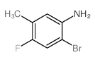 2-Bromo-4-fluoro-5-methylaniline Structure