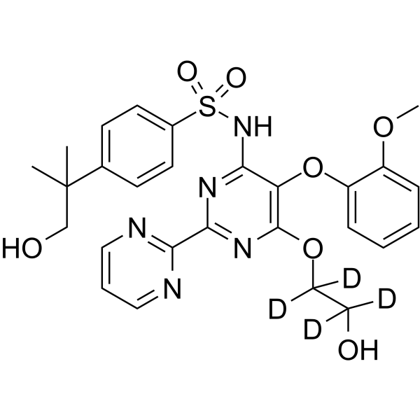 Hydroxy Bosentan-d4 Structure