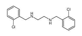 N,N'-bis[(2-chlorophenyl)methyl]ethane-1,2-diamine结构式