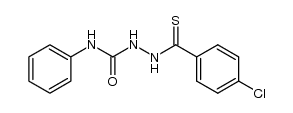 1-p-chlorothiobenzoyl-4-phenylsemicarbazide结构式