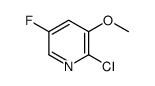 2-Chloro-5-fluoro-3-methoxypyridine Structure