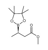 (R)-methyl 3-(4,4,5,5-tetramethyl-1,3,2-dioxaborolan-2-yl)butanoate Structure