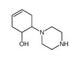 3-Cyclohexen-1-ol,6-(1-piperazinyl)-(9CI) Structure