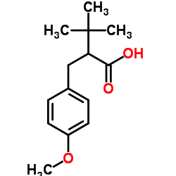 2-(4-Methoxybenzyl)-3,3-dimethylbutanoic acid Structure