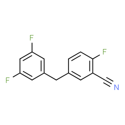 5-(3,5-二氟苄基)-2-氟苄腈结构式