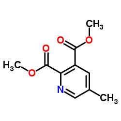 Dimethyl 5-methyl-2,3-pyridinedicarboxylate Structure