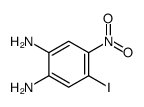 4-碘-5-硝基苯-1,2-二胺结构式