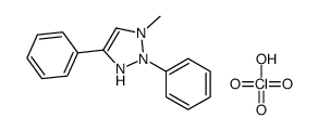 1-methyl-2,4-diphenyl-1,3-dihydrotriazol-1-ium,perchlorate Structure