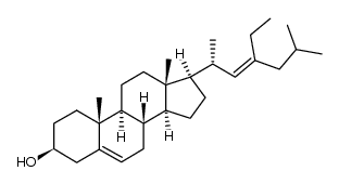 (E)-23-ethylcholesta-5,22-dien-3β-ol结构式