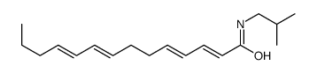 N-(2-methylpropyl)tetradeca-2,4,8,10-tetraenamide结构式
