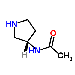 (3S)-(-)-3-乙酰氨基四氢吡咯结构式