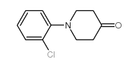 1-(2-氯苯)哌啶-4-酮结构式
