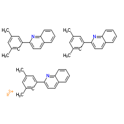 Tris(2-(3,5-dimethylphenyl)quinoline-C2,N')iridium(III) Structure