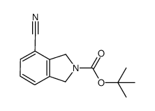 tert-butyl 4-cyanoisoindoline-2-carboxylate结构式