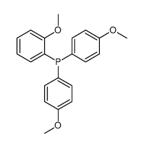 (2-methoxyphenyl)-bis(4-methoxyphenyl)phosphane结构式