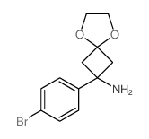 2-(4-溴苯基)-5,8-二氧螺[3.4]辛烷-2-胺结构式