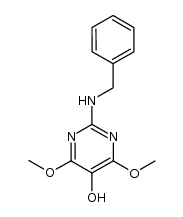 2-benzylamino-4,6-dimethoxy-5-hydroxypyrimidine结构式