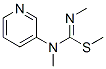 Carbamimidothioic acid, N,N-dimethyl-N-3-pyridinyl-, methyl ester (9CI) Structure
