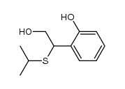 2-[2-hydroxy-1-(isopropylthio)ethyl]phenol Structure