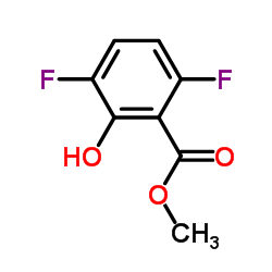 2,5-二氟-6-羟基苯甲酸甲酯结构式