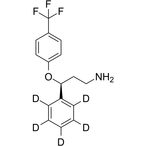 (S)-Norfluoxetine-d5 (phenyl-d5) Structure