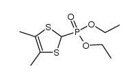 4,5-dimethyl-2H-1,3-dithiole-2-diethylphosphonate ester Structure