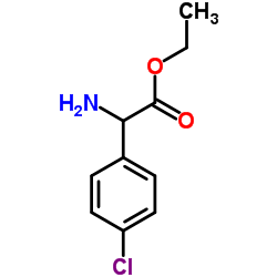 ETHYL 2-AMINO-2-(4-CHLOROPHENYL)ACETATE结构式