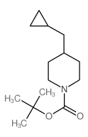 4-(环丙基甲基)哌啶-1-羧酸叔丁酯结构式