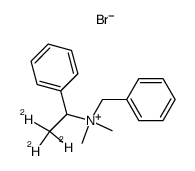 benzyldimethyl-1-phenylethylammonium-2,2,2-d3 bromide Structure