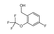 [4-fluoro-2-(trifluoromethoxy)phenyl]methanol Structure