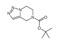 5-Boc-4,6,7-三氢-1,2,3-三氮唑并[1,5-a]吡嗪结构式