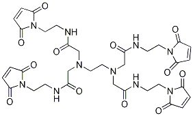 EthylenediaMine-N,N,N',N'-tetraacetic Acid Tetrakis[N-(2-AMinoethyl)MaleiMide]DISCONTINUED结构式