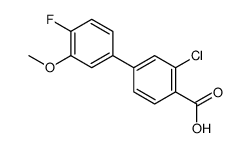 2-氯-4-(4-氟-3-甲氧基苯基)苯甲酸结构式