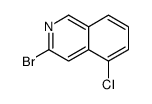 3-Bromo-5-chloroisoquinoline Structure