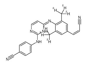 Rilpivirine-d6 Structure