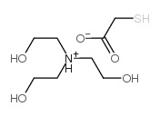 tris(2-hydroxyethyl)ammonium mercaptoacetate structure