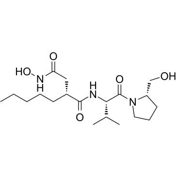 (R)-N4- 羟基-N1-((S)-1-((S)-2-(羟甲基)吡咯烷-1-基)-3-甲基-1-氧代丁-2-基)-2-戊基琥珀酰胺结构式