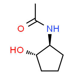 N-[(1S,2S)-2-羟基环戊基]乙酰胺结构式