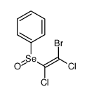 (2-bromo-1,2-dichloroethenyl)seleninylbenzene Structure