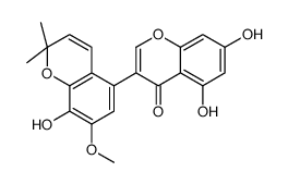 5,7-dihydroxy-3-(8-hydroxy-7-methoxy-2,2-dimethylchromen-5-yl)chromen-4-one Structure