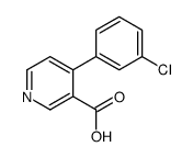4-(3-chlorophenyl)pyridine-3-carboxylic acid Structure