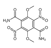 3,6-dicarbamyl-1,4-dimethoxy-2,5-dinitrobenzene结构式