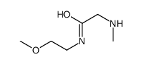 N-(2-甲氧基乙基)-2-(甲基氨基)乙酰胺结构式